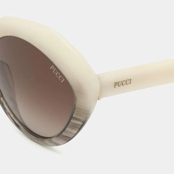 Emilio Pucci White Sunglasses with Case - Picture 3 of 8